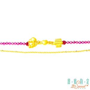 黃金手鍊【小紅點金兔】 嬰兒黃金編織手鍊 保平安 生肖兔子 小朋友 彌月金飾 9999純金金飾 歷史價格詳細信息