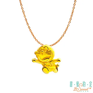 甜蜜約定 Doraemon 來來貓&空氣砲哆啦A夢黃金手鍊 歷史價格詳細信息