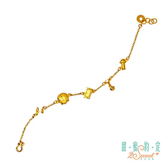 甜蜜約定 Doraemon 神奇哆啦A夢黃金皮繩手鍊 歷史價格詳細信息