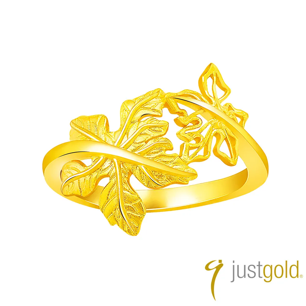 【Just Gold 鎮金店】金葉情牽純金系列 黃金耳環 歷史價格詳細信息
