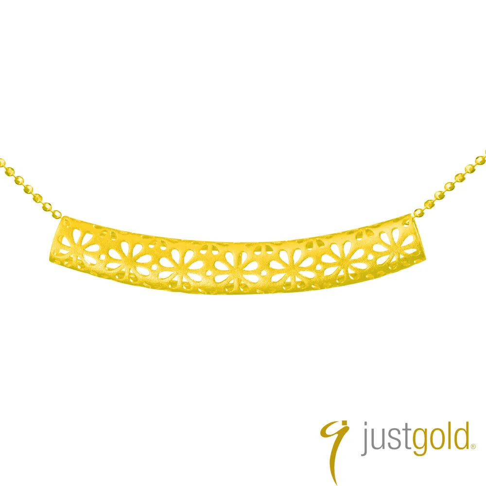 【Just Gold 鎮金店】花影系列 花綻 黃金項鍊(圓形) 歷史價格詳細信息