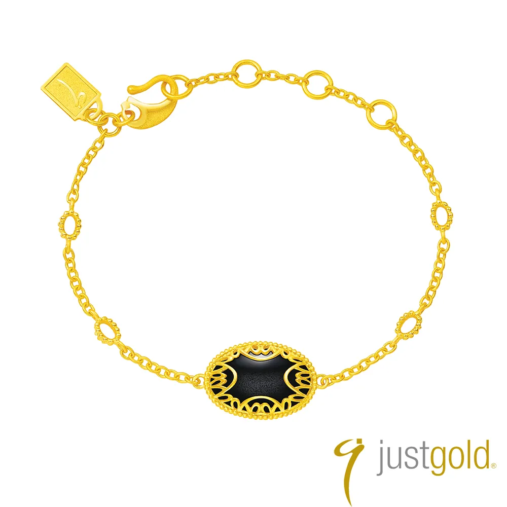 【Just Gold 鎮金店】黑金閃曜系列  純金耳環 歷史價格詳細信息