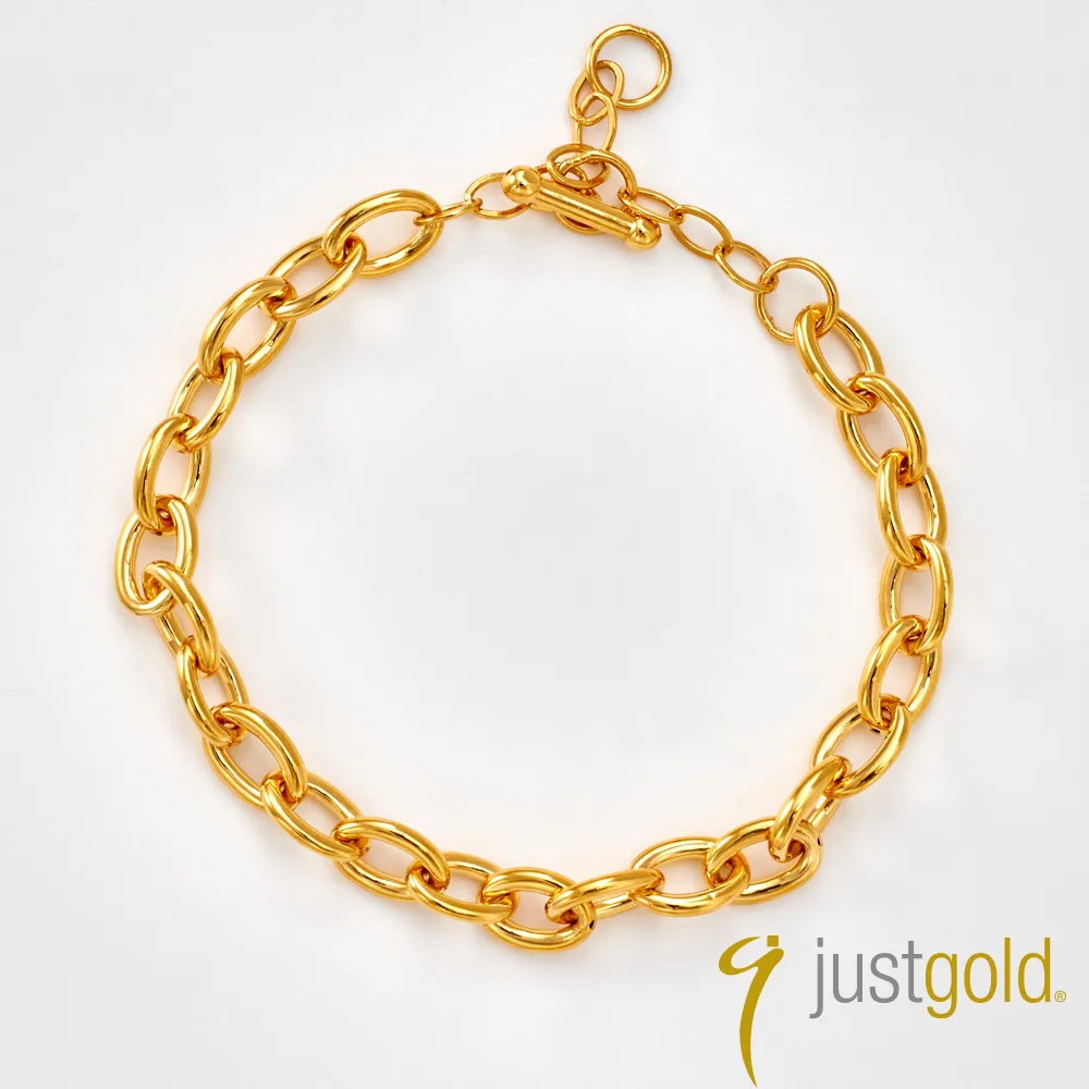 【Just Gold 鎮金店】金色誓言 黃金手鍊(加長版) 歷史價格詳細信息