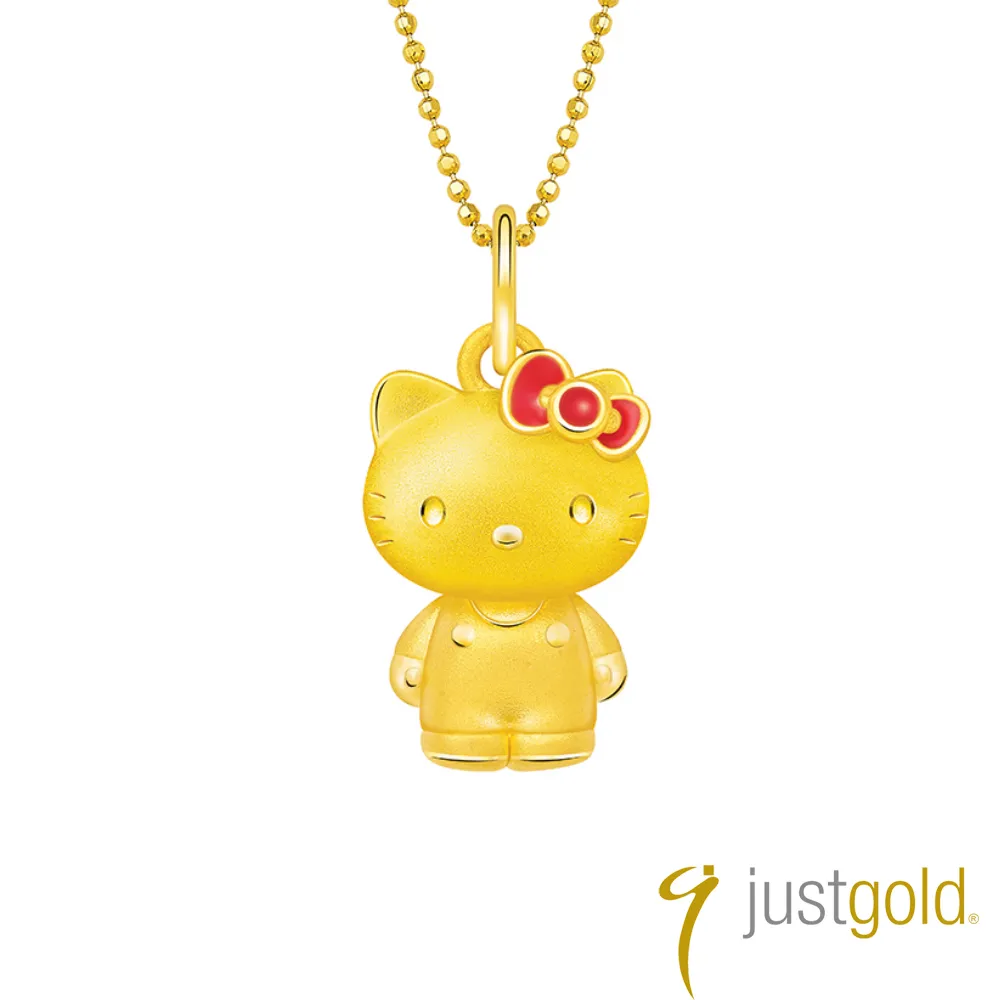 【Just Gold 鎮金店】Lovely Memories純金系列 黃金墜子-Kitty 歷史價格詳細信息