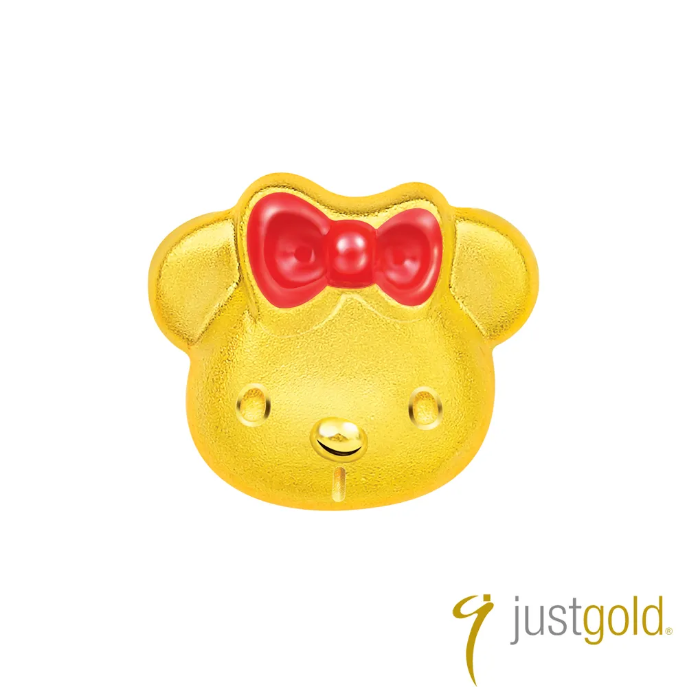 【Just Gold 鎮金店】Kitty Bear純金系列 黃金單耳耳環-玩偶 歷史價格詳細信息