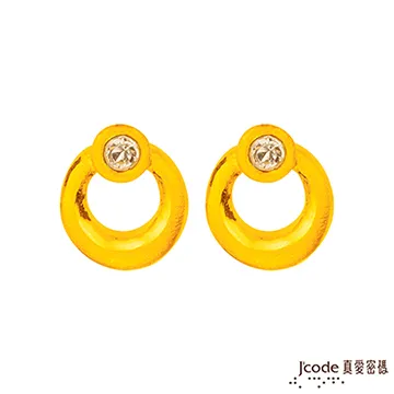 J’code真愛密碼 真愛-簡單的幸福黃金耳環 歷史價格詳細信息