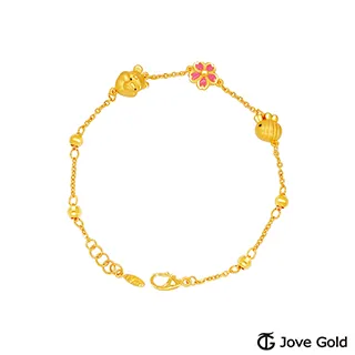 【迪士尼】 黃金手鍊｜活動式  小熊維尼  泰迪熊  蜜蜂  櫻花  卡通  時尚  經典  金勝珠寶 歷史價格詳細信息