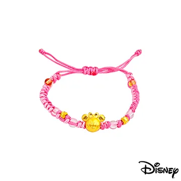 Disney迪士尼金飾 雀躍米奇黃金編織手鍊之一 歷史價格詳細信息