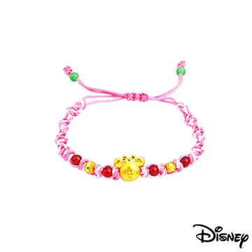 Disney迪士尼金飾 雀躍米奇黃金編織手鍊之一 歷史價格詳細信息