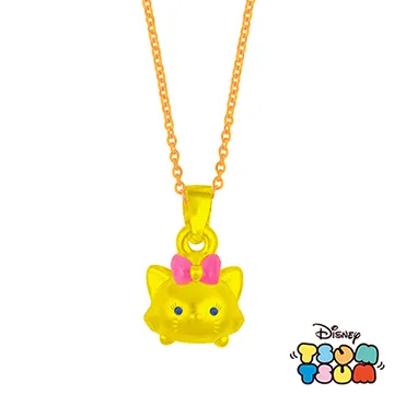Disney迪士尼TSUM TSUM系列金飾-黃金墜子-瑪莉貓款 送玫瑰鋼項鍊 價格比較,價格查詢,歷史價格詳細信息