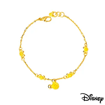 【迪士尼】 黃金手鍊｜活動式  小熊維尼  泰迪熊  蜜蜂  櫻花  卡通  時尚  經典  金勝珠寶 歷史價格詳細信息