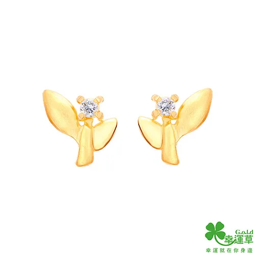 幸運草 幸福時光 純金+水晶 鋼項鍊 女 歷史價格詳細信息