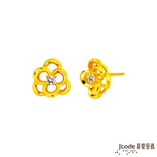Jcode真愛密碼金飾 閃鑽牡丹硬金編織手鍊 歷史價格詳細信息