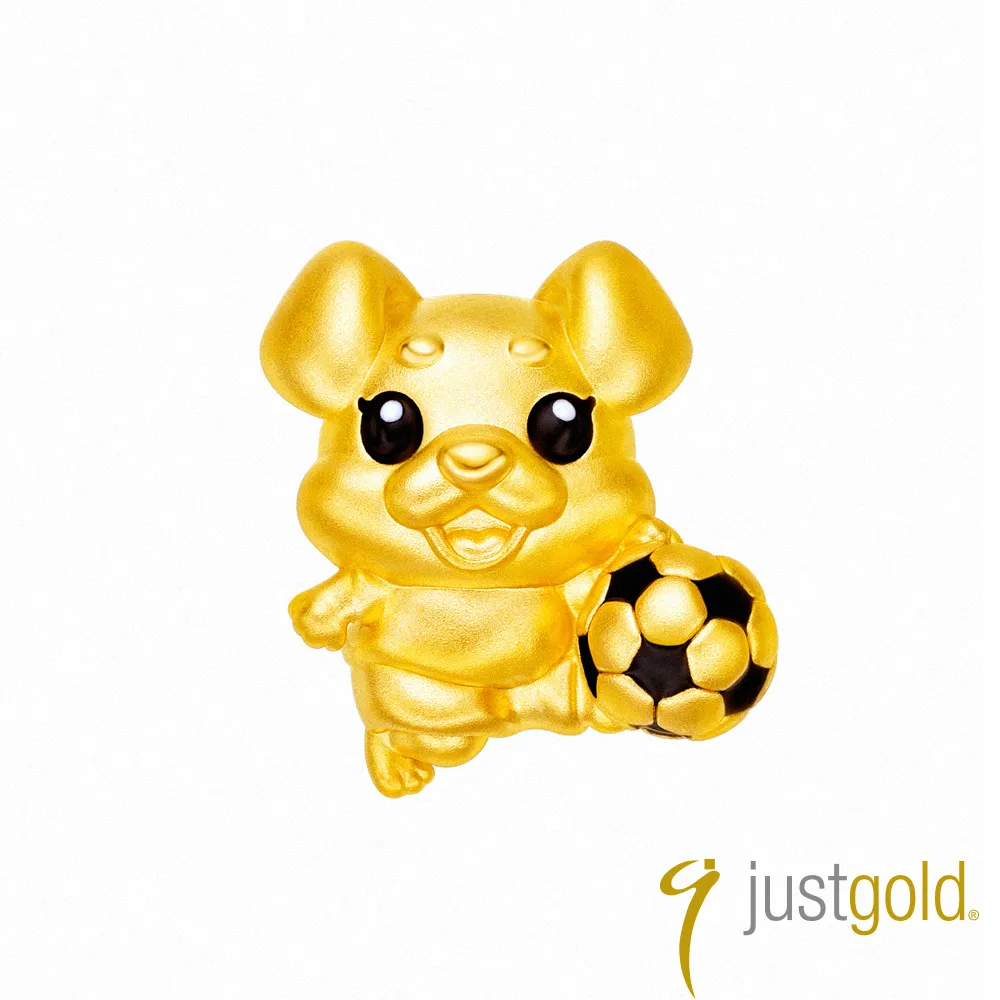 【Just Gold 鎮金店】躍動生肖 黃金串珠(狗-足球) 歷史價格詳細信息