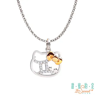 甜蜜約定 HelloKitty 獅子座Kitty純銀墜子 送項鍊 歷史價格詳細信息