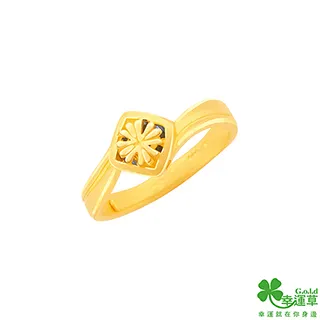 幸運草金飾 青睞黃金/水晶成對戒指 歷史價格詳細信息