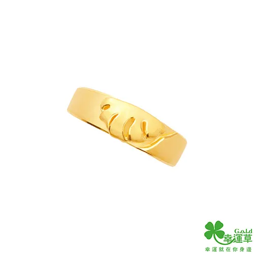 幸運草金飾 愛永駐黃金/水晶男戒指 歷史價格詳細信息