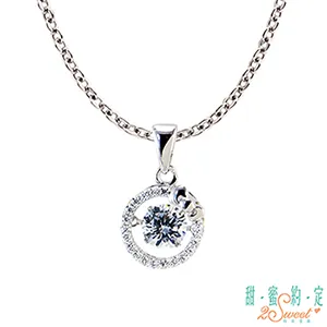 Hello Kitty跳舞水晶系列 925純銀項鍊 PEV-1566 晶漾金飾鑽石JingYang Jewelry 歷史價格詳細信息