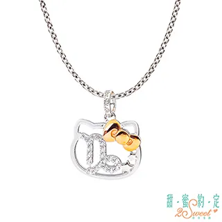 甜蜜約定 HelloKitty 魔羯座Kitty純銀墜子 送項鍊 歷史價格詳細信息