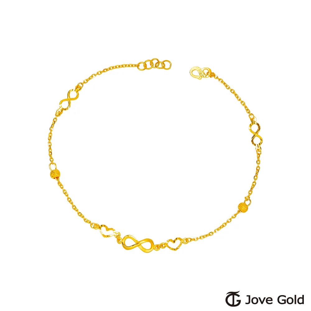 Jove Gold 漾金飾 愛的比例黃金手鍊-雙鍊款 歷史價格詳細信息