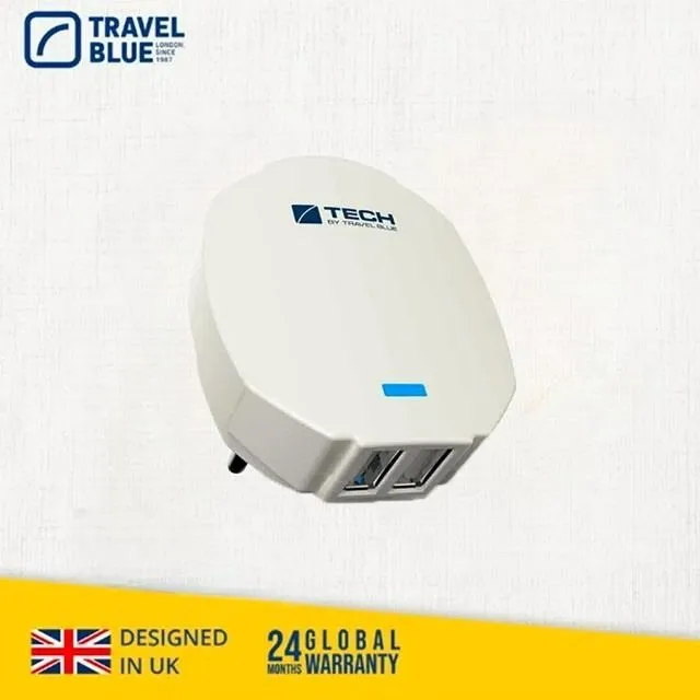 【Travel Blue 藍旅】歐洲USB轉接頭 雙孔 TB961 歷史價格詳細信息