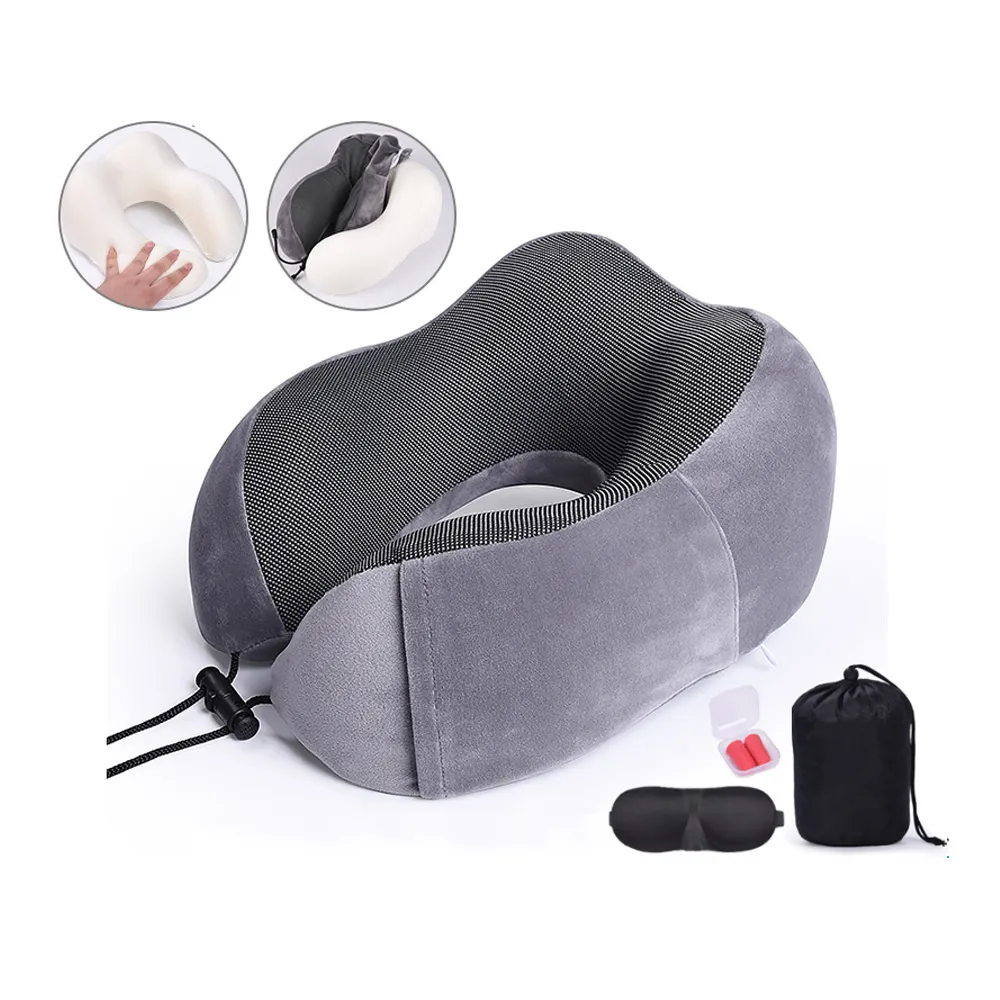 PUSH!旅遊用品U型枕慢回彈記憶棉飛機枕托背頸枕旅行枕火車枕午休枕頭枕藏青S61 歷史價格詳細信息