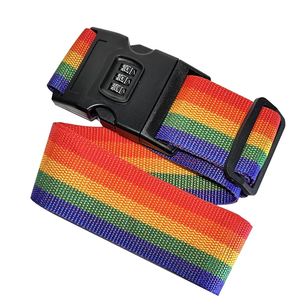 五彩密碼鎖行李帶/行李綁帶(3位元) 歷史價格詳細信息