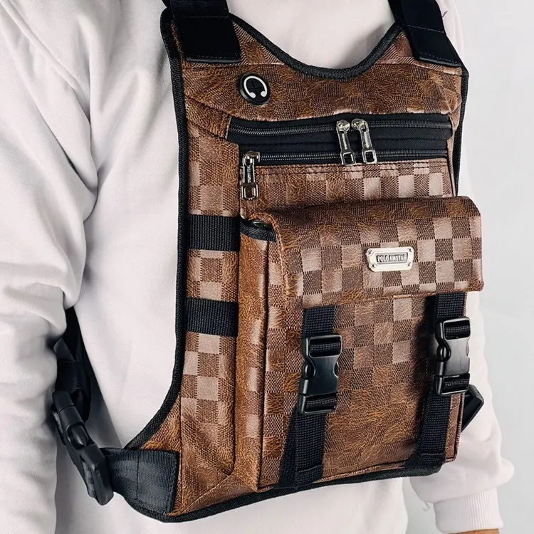 Polo戶外PU 皮革戰術背心胸包 歷史價格詳細信息