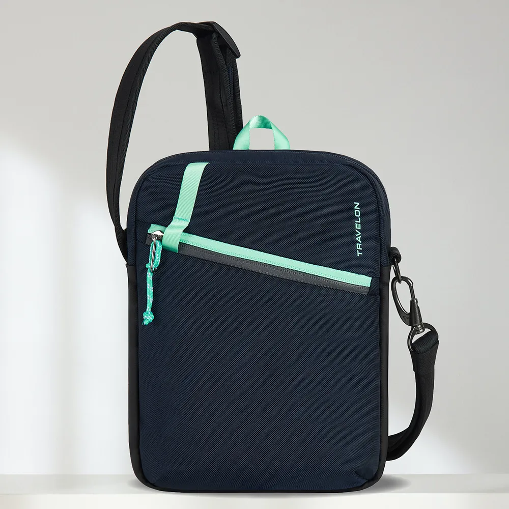 TRAVELON Greenlander防盜斜背包(黑) 歷史價格詳細信息