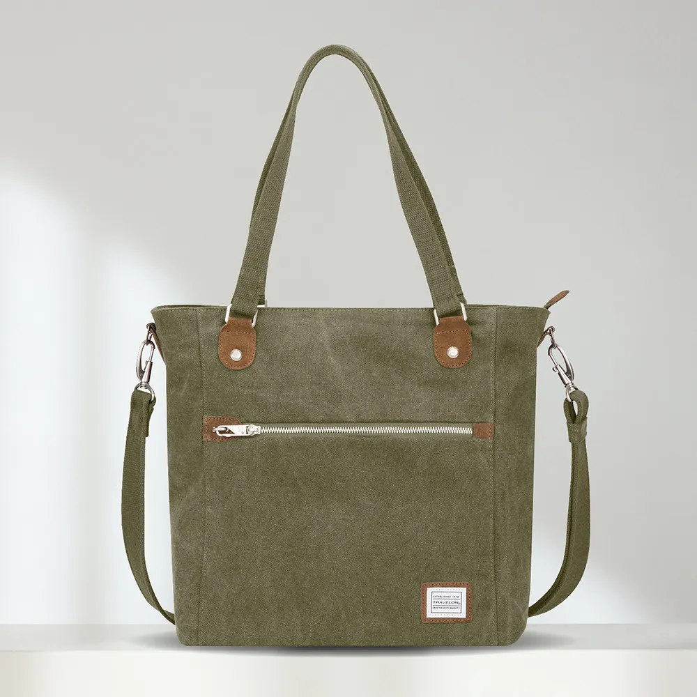 《TRAVELON》Heritage帆布3層輕便防盜斜背包(牛仔沙) 歷史價格詳細信息
