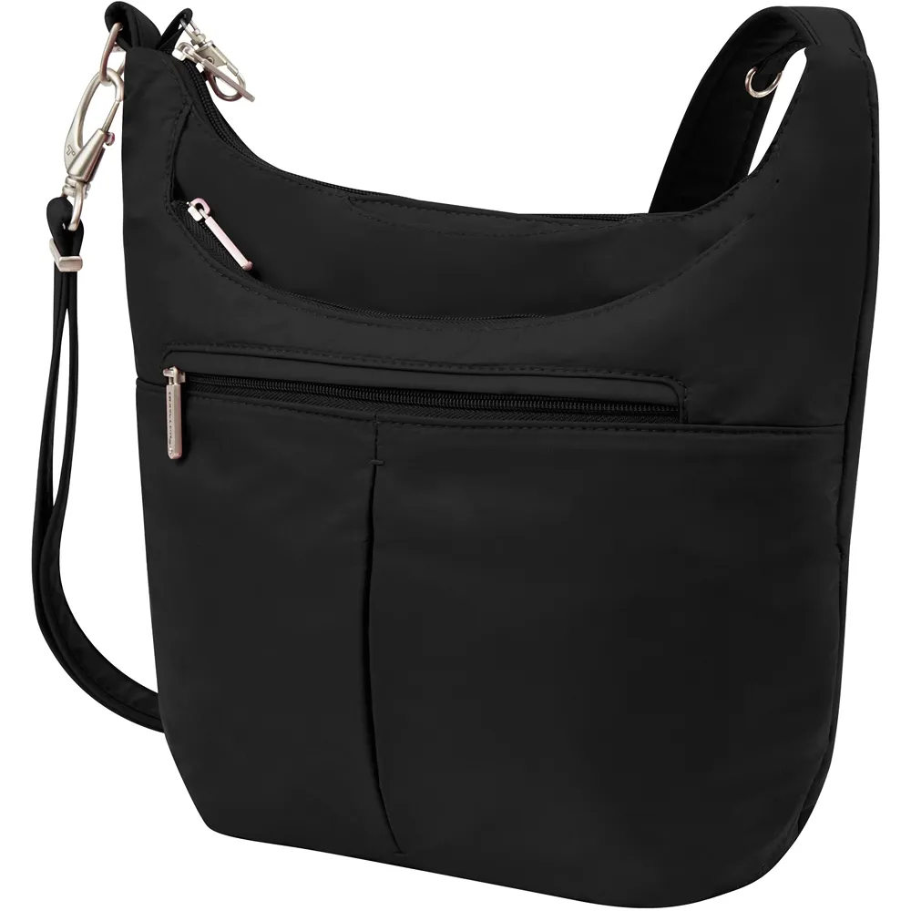 TRAVELON RFID方型防盜斜背包(黑) 歷史價格詳細信息