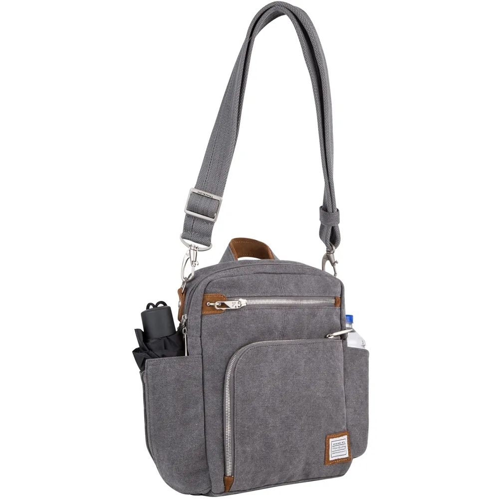 TRAVELON Heritage 3層防盜單肩背包(藍) 歷史價格詳細信息