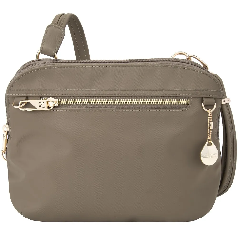 TRAVELON Tailored 3層隨身防盜斜背包(黑紫) 歷史價格詳細信息