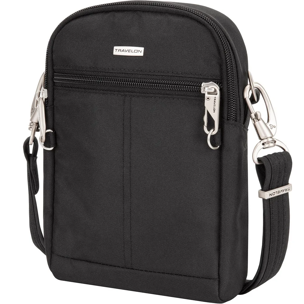 TRAVELON Classic 3層防盜斜背包(棕) 歷史價格詳細信息