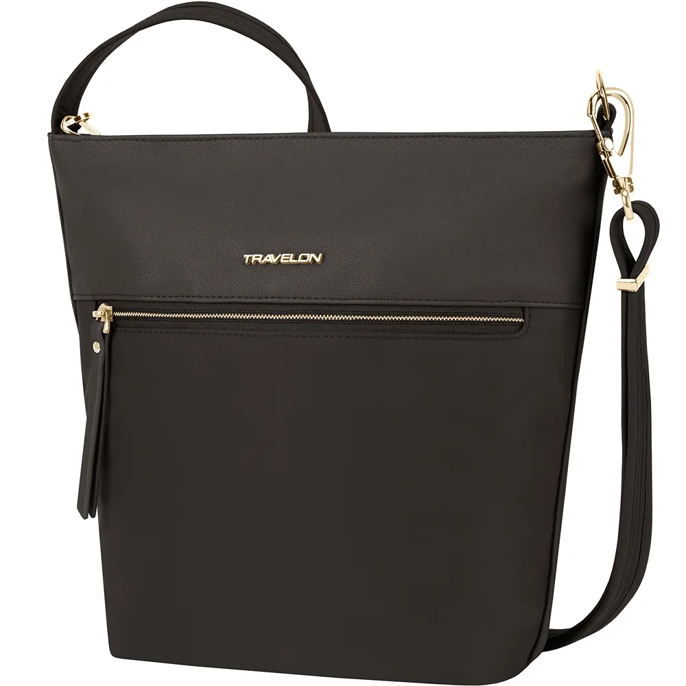 TRAVELON 三層防盜斜背包(黑紫) 歷史價格詳細信息