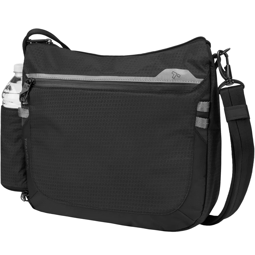 TRAVELON 三層防盜斜背包(黑紫) 歷史價格詳細信息