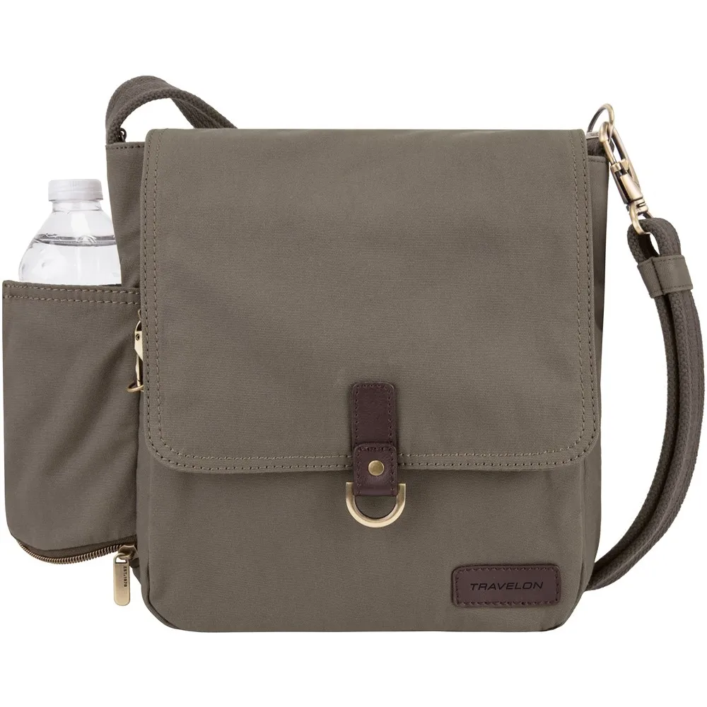 TRAVELON Courier帆布四層防盜斜背包(藍) 歷史價格詳細信息