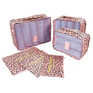 韓版旅行收納包6件套 防水衣服整理包bags 旅行收納袋 收納六件套 歷史價格詳細信息