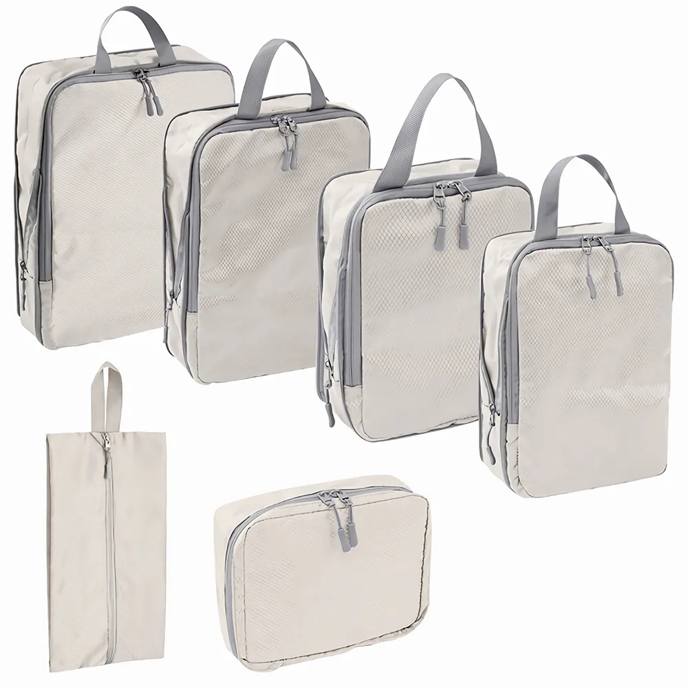 Flymate 壓縮旅行收納袋4件組 機能防潑水抗皺 可機洗衣物收納包 出國旅遊衣服分裝袋 行李箱壓縮袋 歷史價格詳細信息