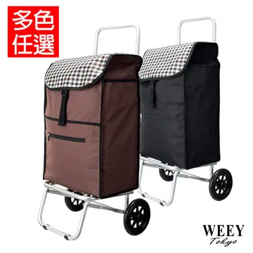 WEEY 輕巧購物拉車 二輪菜車 菜籃車 購物車 買菜籃 載運車29-016D8黑色素面 歷史價格詳細信息