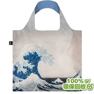 LOQI 春捲包／葛飾北齋  御殿山  → 耐重20公斤．防潑水面料．三種收納方式！ 歷史價格詳細信息