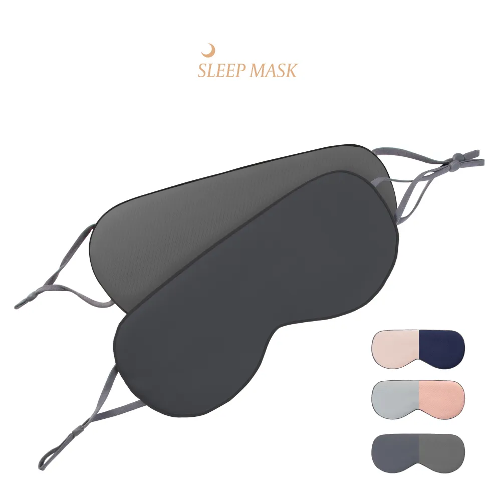 舒眠首選 ▷ 雙面溫涼 睡眠眼罩 遮光眼罩 - 灰藍×櫻花粉 歷史價格詳細信息