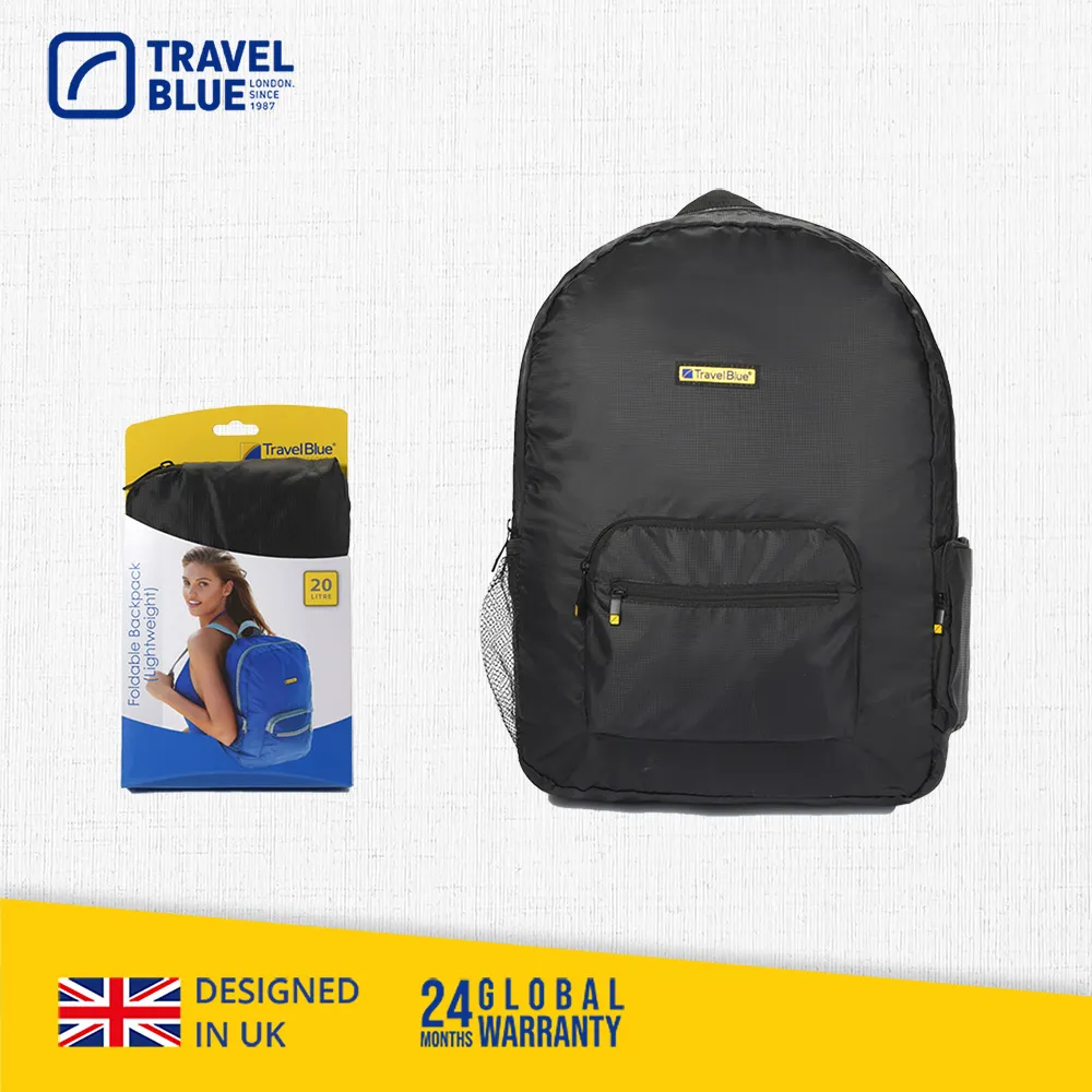 【 Travel Blue 藍旅 】 Foldable X-Large 旅行大容量摺疊手提袋 (48L) 黑色 TB067-BK 歷史價格詳細信息