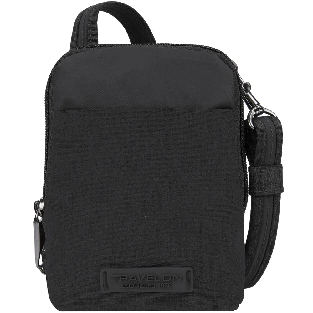 TRAVELON 防盜斜背小包(黑) 歷史價格詳細信息