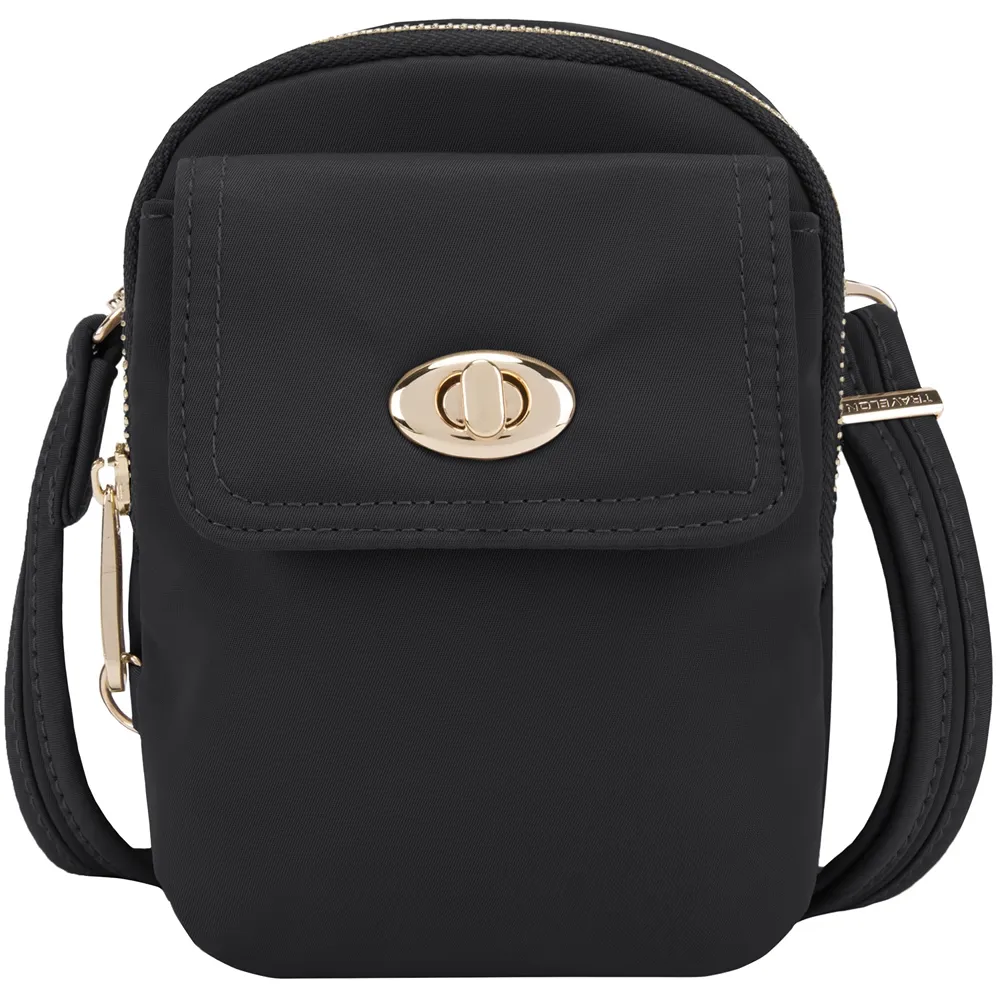 TRAVELON Tailored 3層隨身防盜斜背包(黑紫) 歷史價格詳細信息