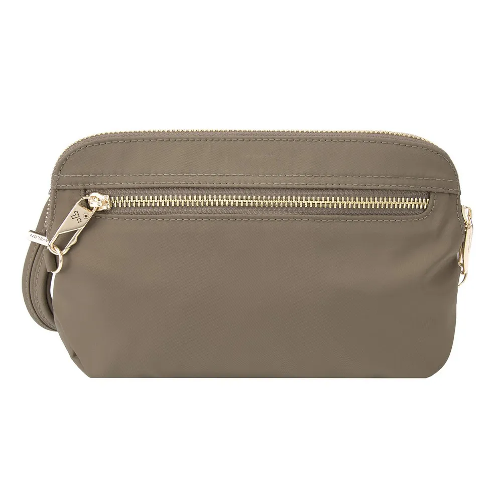 TRAVELON Tailored 3層隨身防盜斜背包(黑紫) 歷史價格詳細信息