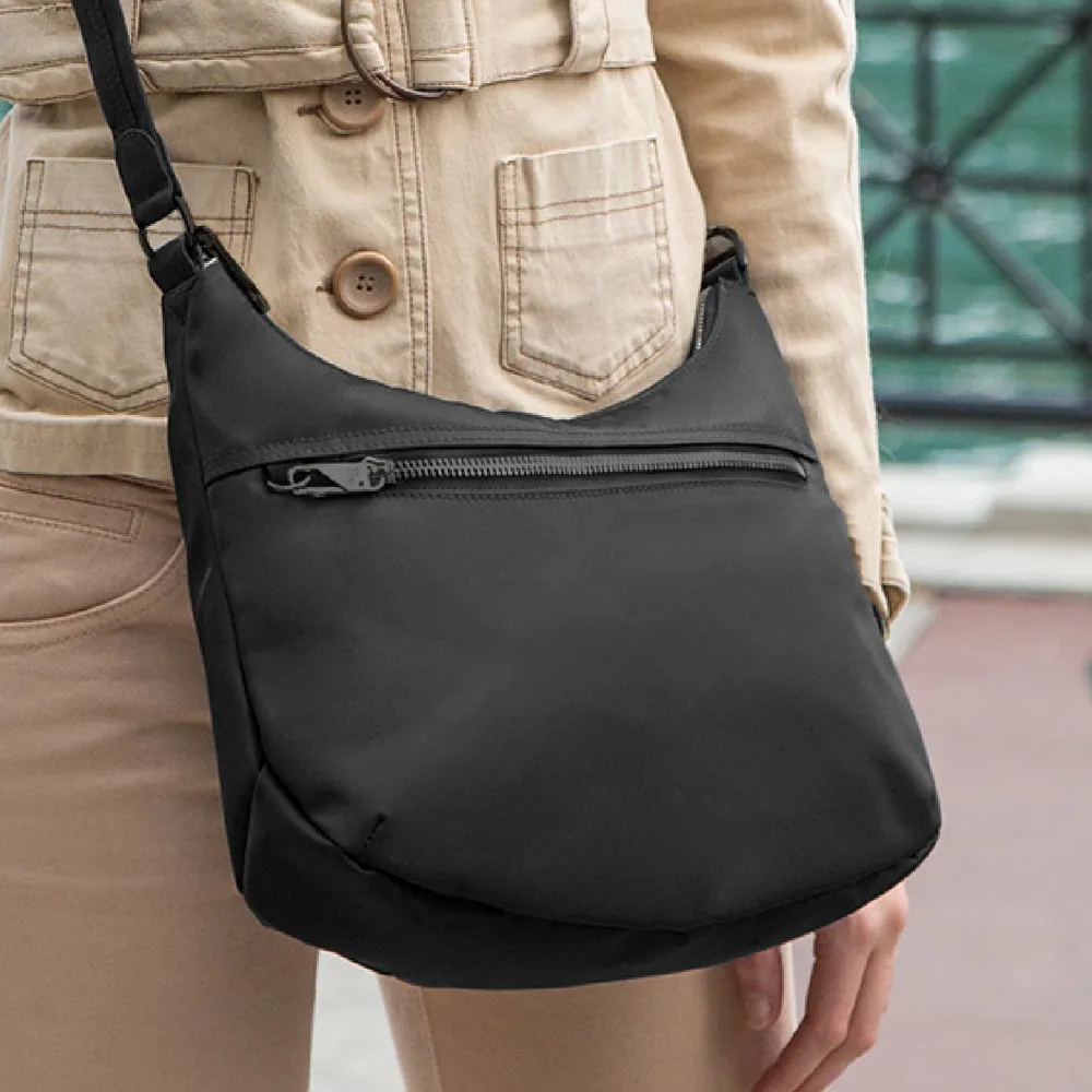 TRAVELON Tailored 3層隨身防盜斜背包(黑紫) 歷史價格詳細信息