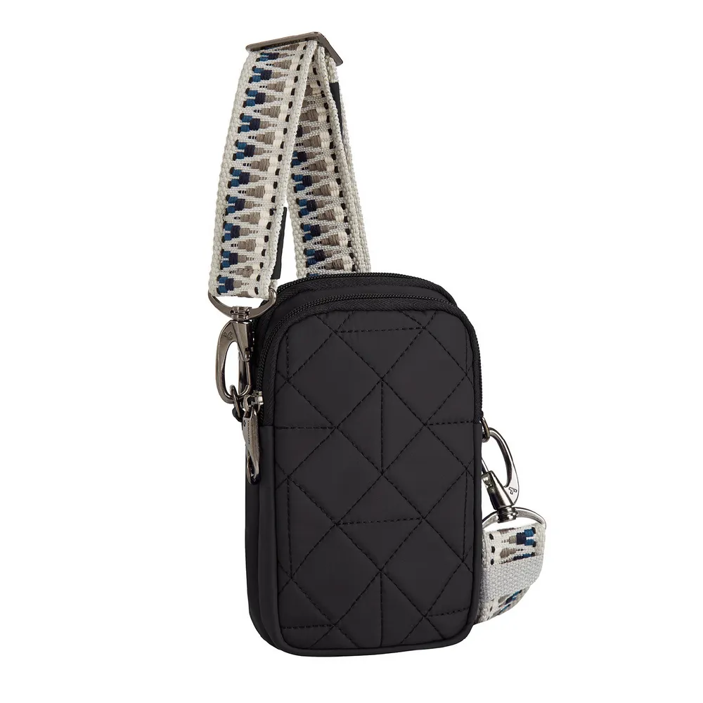 TRAVELON 防盜斜背小包(黑) 歷史價格詳細信息