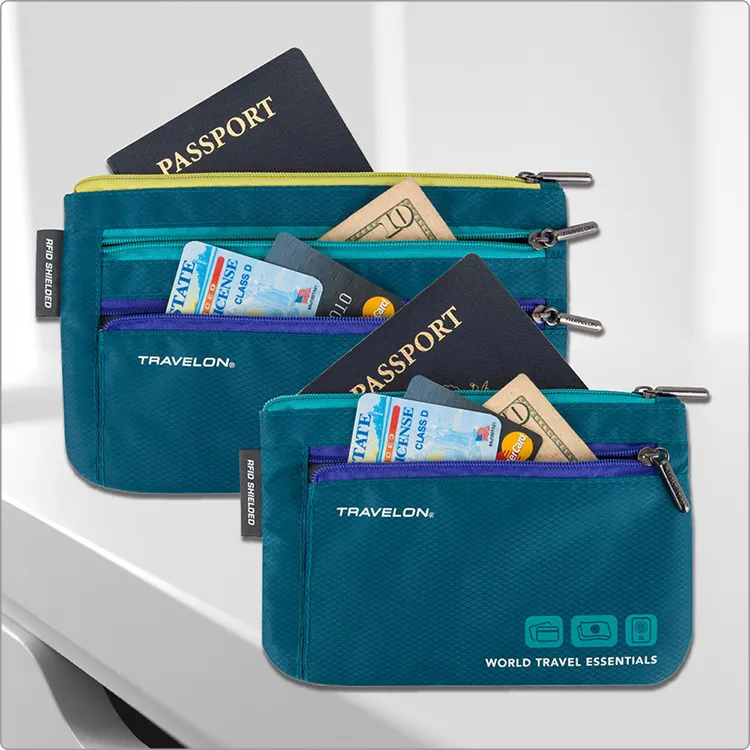 TRAVELON 防盜證件包2件(藍) 歷史價格詳細信息