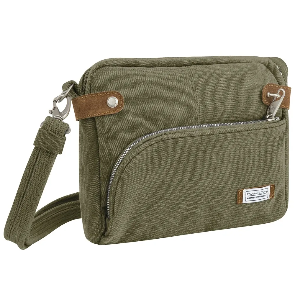 TRAVELON 三層防盜斜背包(牛仔灰) 歷史價格詳細信息